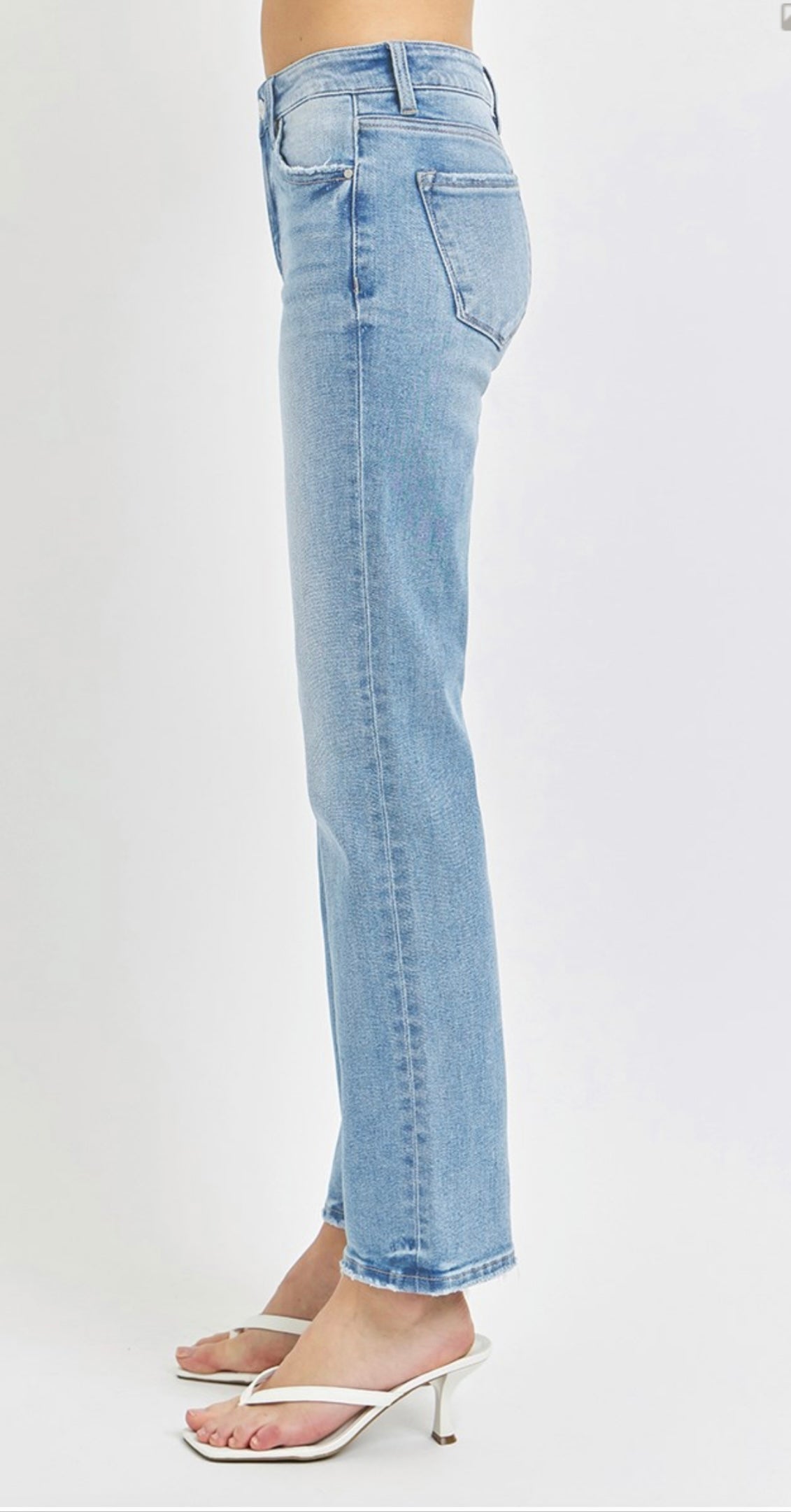Risen Ankle Straight Relaxed Jeans