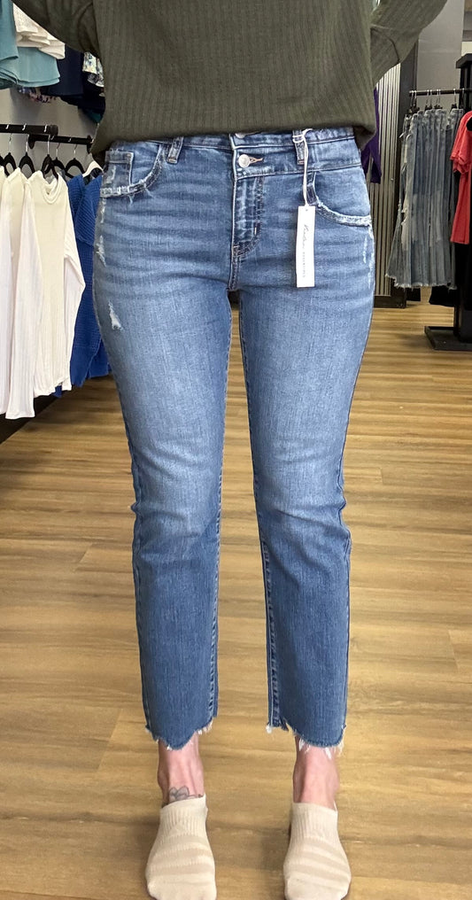 Kancan high rise slim straight jeans