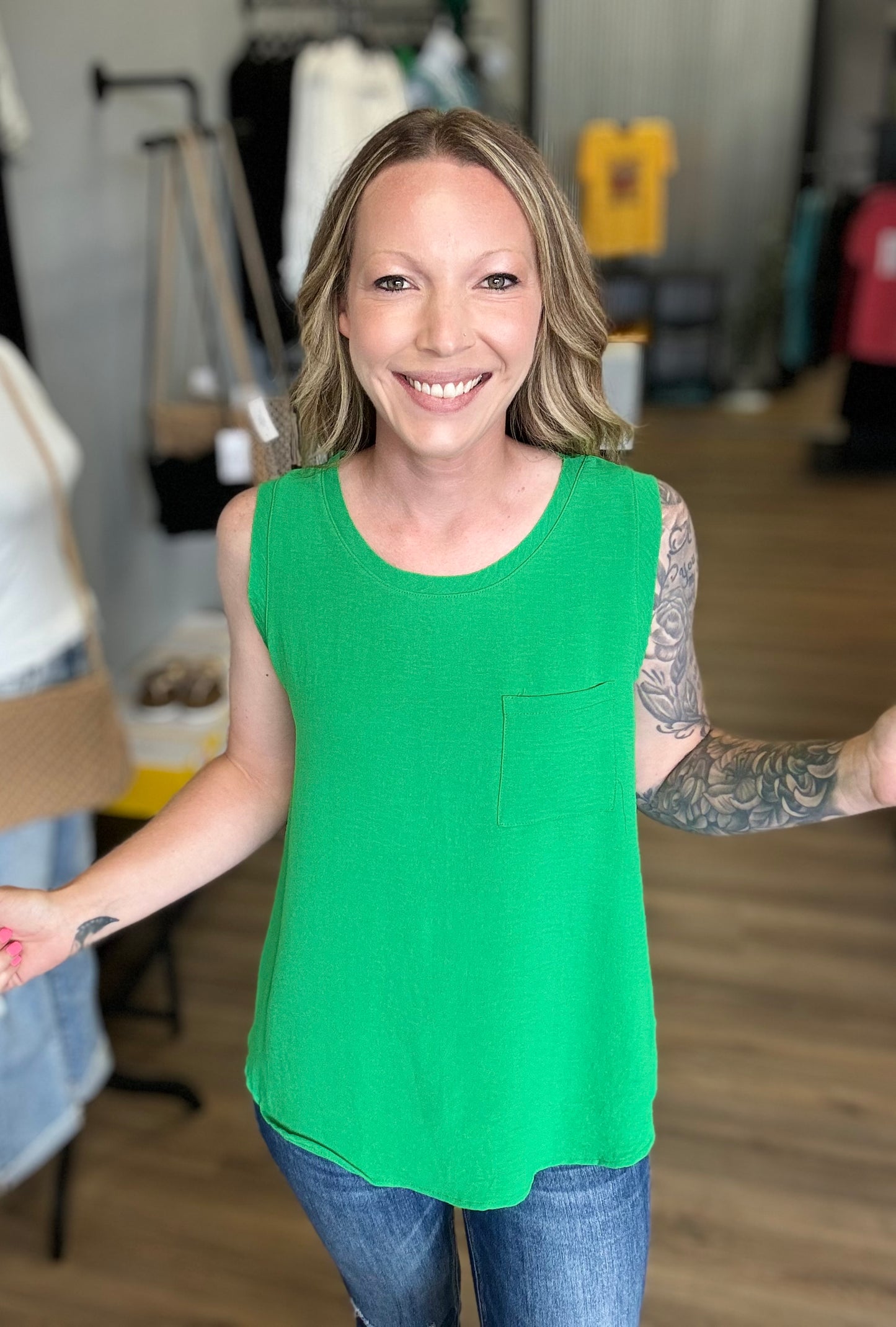 Addy Kelly Green Tank