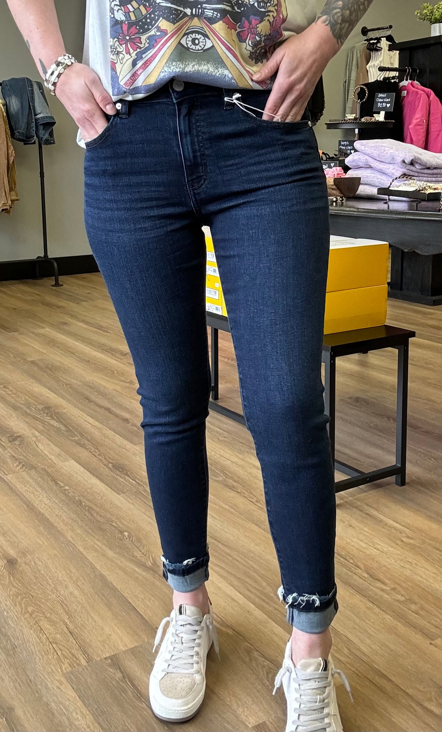 Lex Skinny Jean-Dark