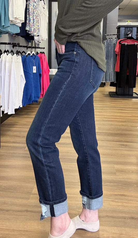 Kancan mid rise skinny straight jeans