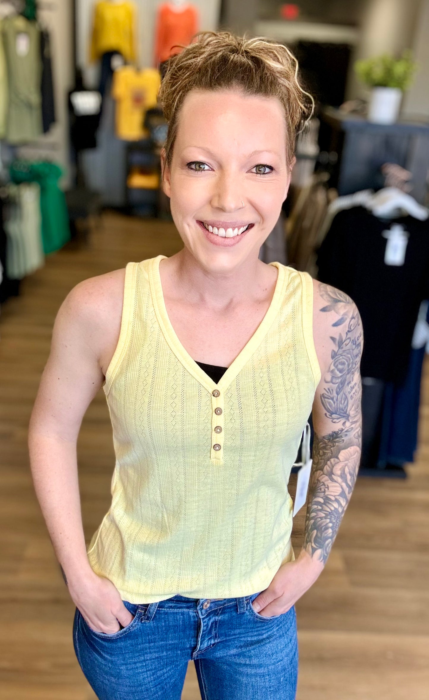 Emmy yellow tank