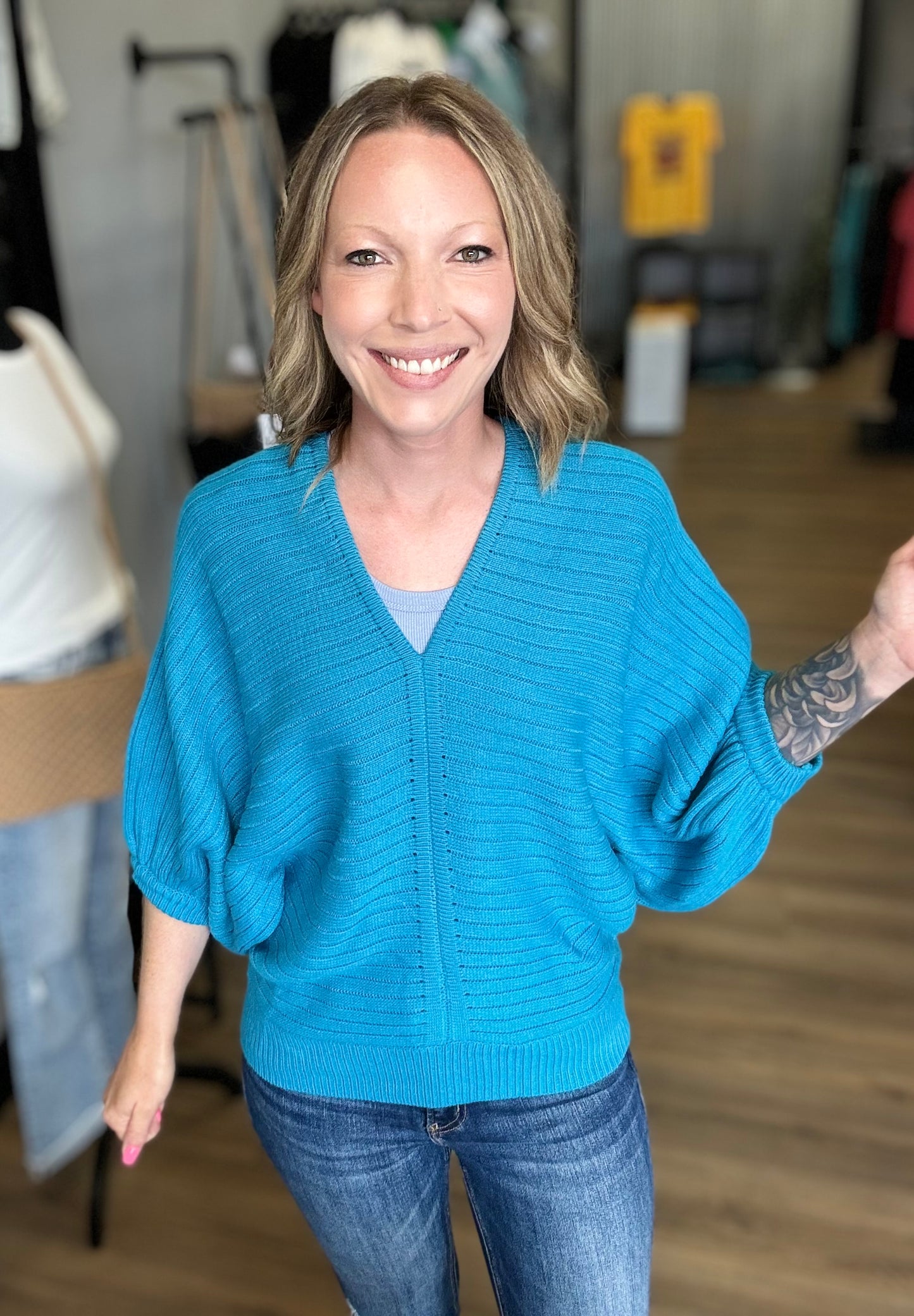 Harper Turquoise Top