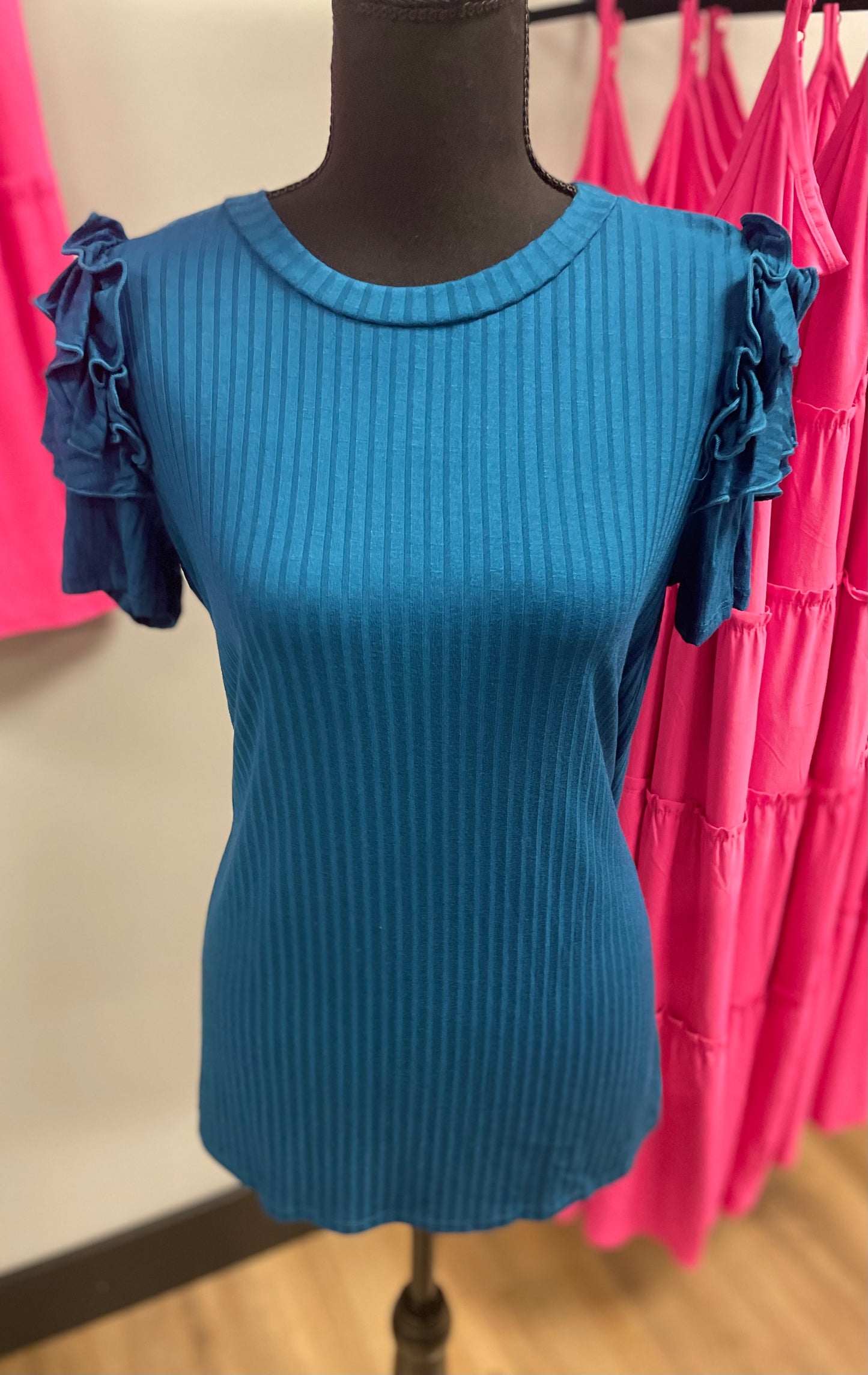 Lucy Teal Top