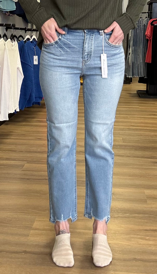 Kancan high rise straight jeans