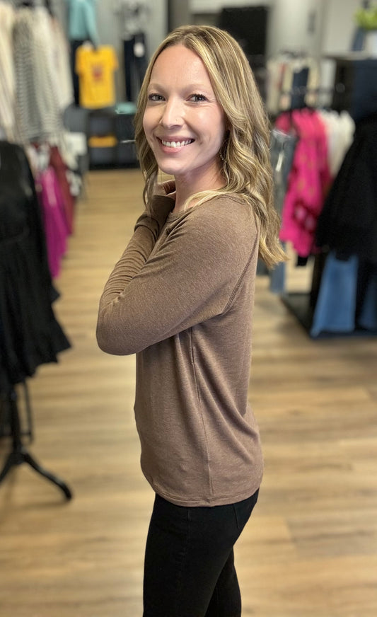 Britta Brown Long Sleeve