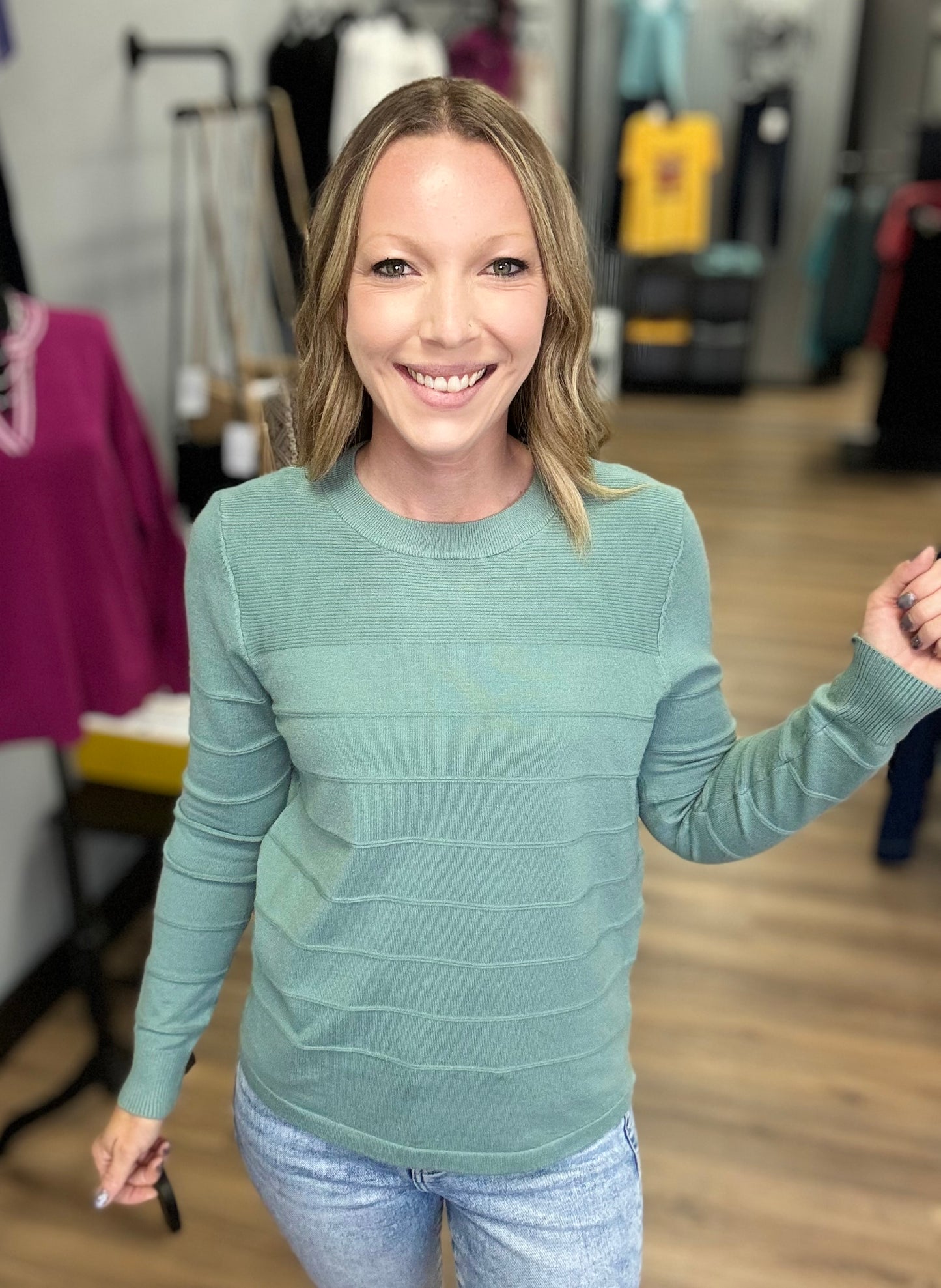 Ellie Aqua Sweater