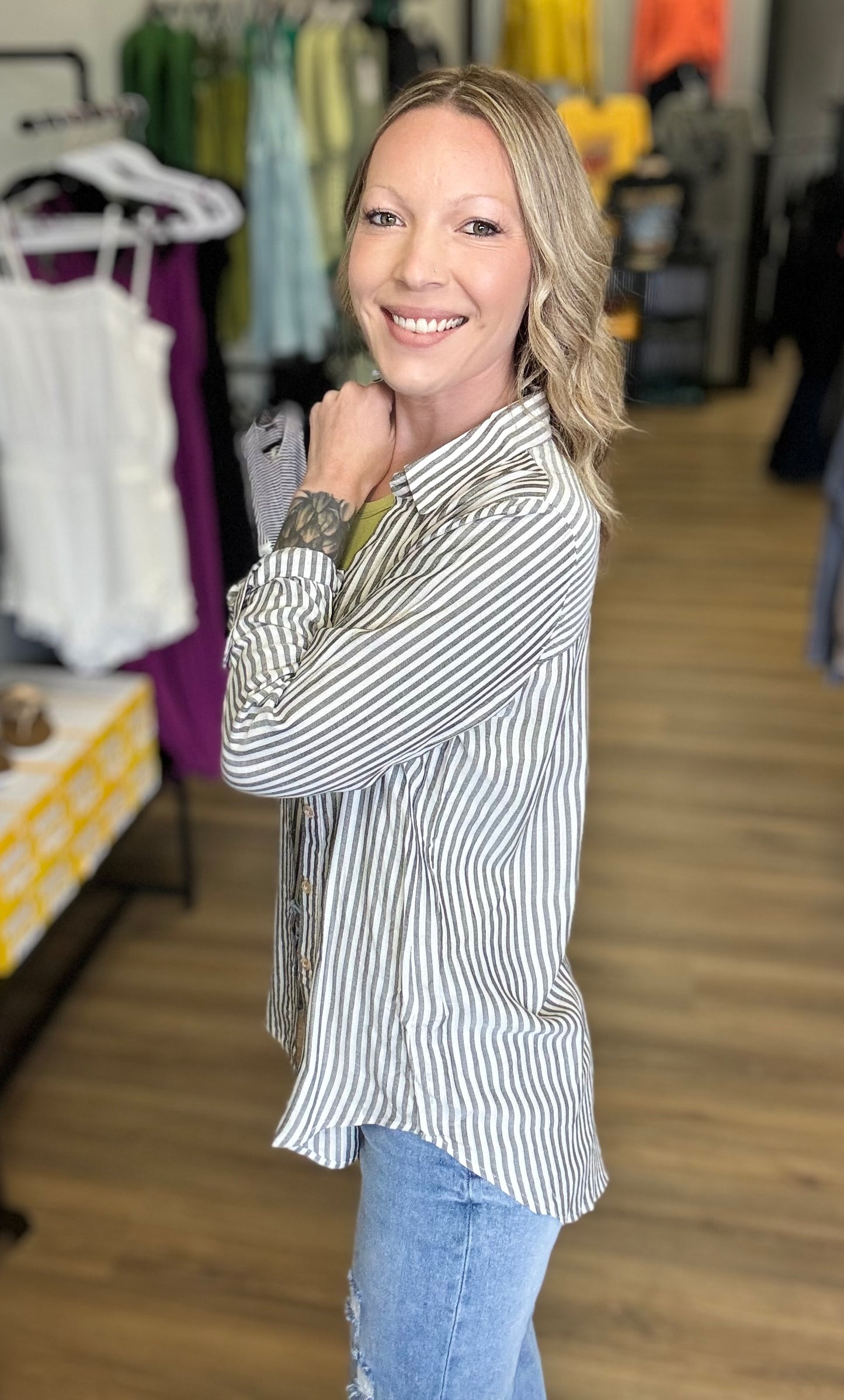 Liza striped long sleeve