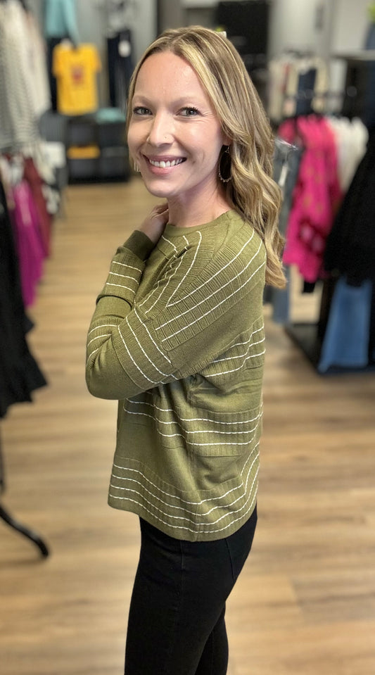 Avery Olive Sweater