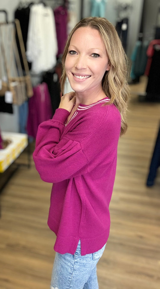 Lila Plum Sweater