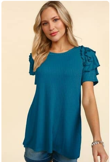 Lucy Teal Top